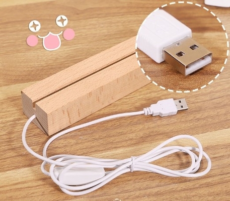 주문 아크릴 LED 디스플레이 스탠드 노트 보드 USB 플러그와 함께 가정 사무실 online manufacture
