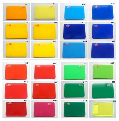 주문 3mm 1220*1830mm 컬러 아크릴 시트 4 X 6 아크릴 플라스틱 패널 online manufacture