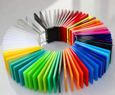주문 다채로운 2mm 2.5mm 2.7mm 1220*2440mm 엑스트루레이드 아크릴 시트 원자재 100% 버진 MMA PMMA 보드 online manufacture