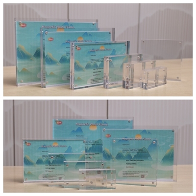 주문 이중 면 맑은 사진 4X6 5X7 자기 아크릴 사진 프레임 online manufacture