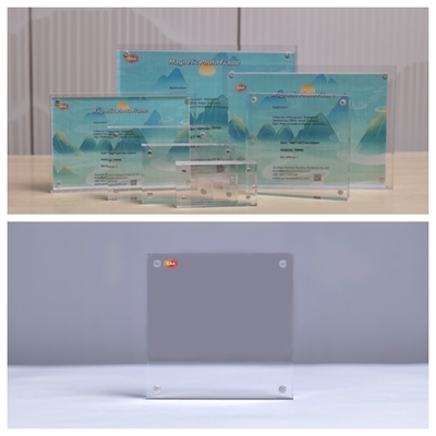 주문 커스텀 맑은 11x17 인치 20mm 두께 자기 아크릴 사진 프레임 online manufacture
