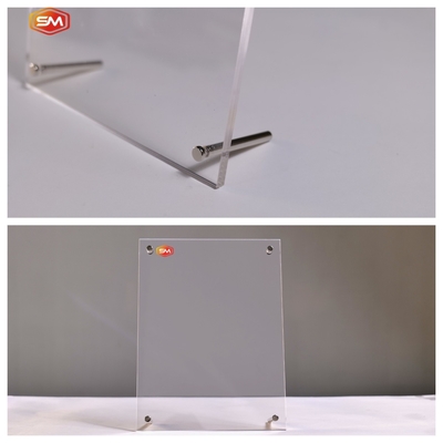 주문 가로 자립 선명한 기울어진 아크릴 사진 프레임 online manufacture