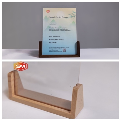 주문 6x8 선물용 목재 기반의 아크릴 사진 프레임 online manufacture