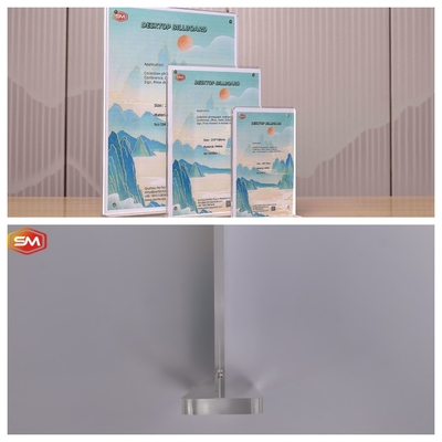주문 T형 아크릴 표지판 8.5*11 디스플레이 스탠드 쌍면 online manufacture