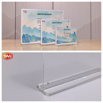 주문 수직 디자인 10x15cm T 모양 아크릴 표지판 online manufacture