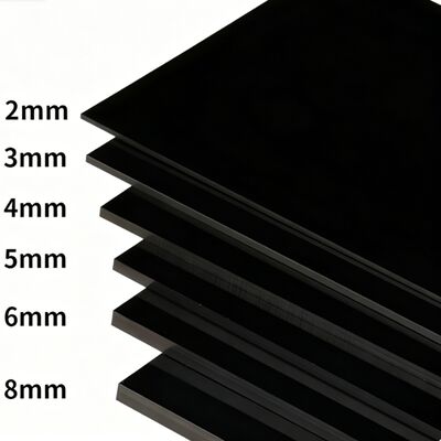 주문 2-8mm 검정 무광 아크릴 판 맞춤 제작 online manufacture
