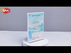 T 모양 원형 코너 자기 아크릴 표지판