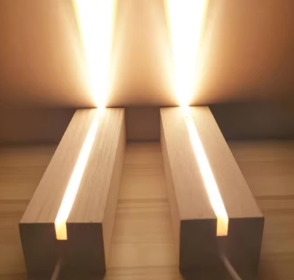 직사각형 20*20cm 메모보드 단단한 목재 조명 아크릴 스탠드 DIY