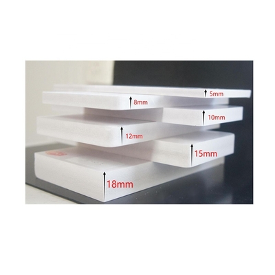 흰색 PVC 4x8 셀루카 확장 된 PVC 폼 보드 장식용 무료 보드