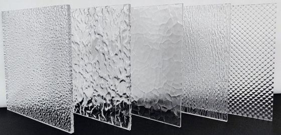 3mm 5mm 두꺼운 줄무늬 맑은 선형 패턴 아크릴 시트