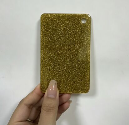 노란색 반짝이 빛나는 3mm 아크릴 시트 패널판